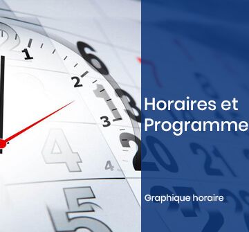 programme et horaires